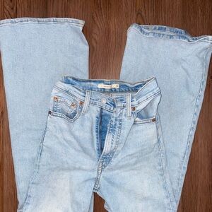 Levi's Light Blue Flare & Wide Leg Jeans
